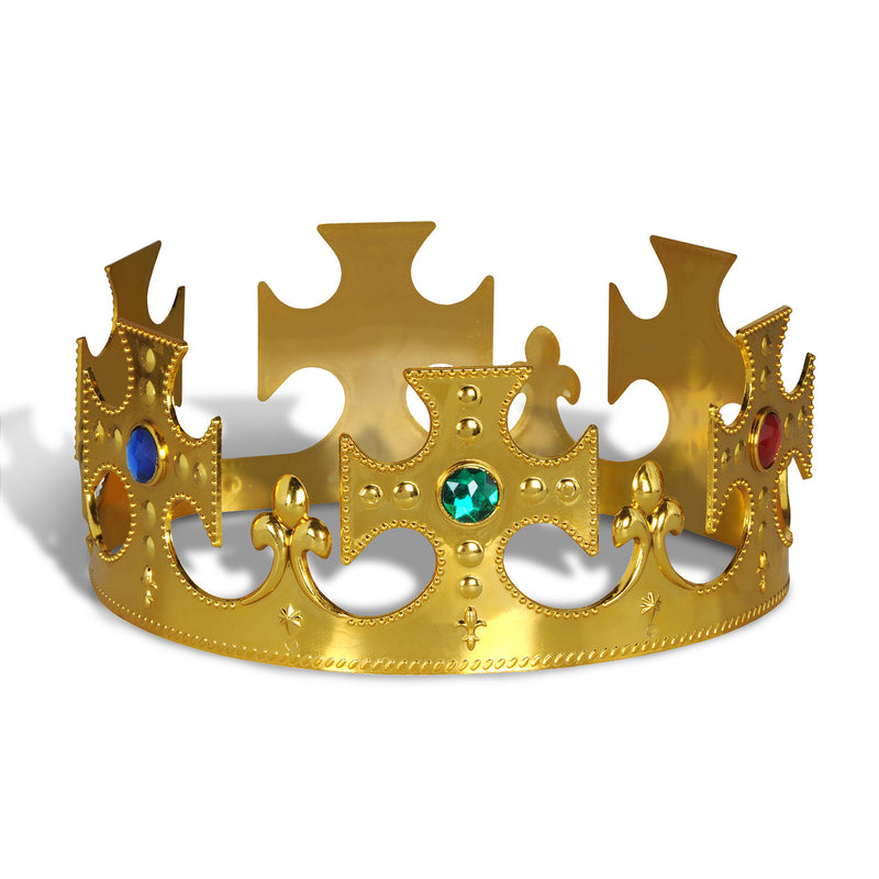 Plastic Jeweled King's Crown – (1/Pkg)
