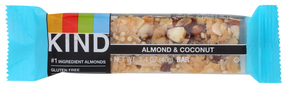 Description
KIND Almond &amp; Coconut is a healthy and satisfying blend of whole almonds and coconut bound in honey for a snack that's simple and delicious.
