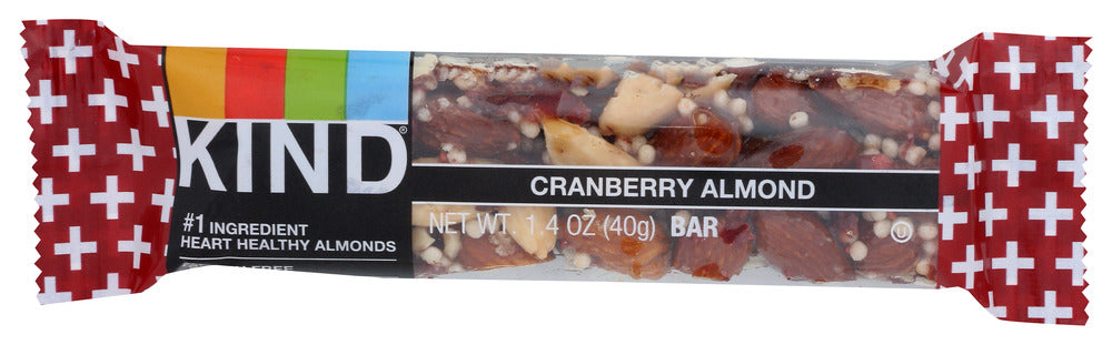 KIND PLUS: Nutrition Bar Cranberry Almond + Antioxidants, 1.4 oz