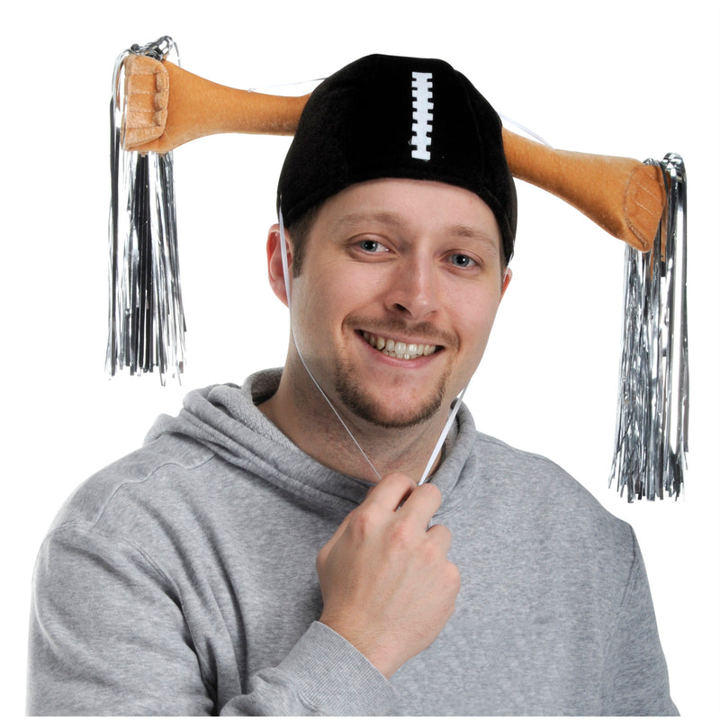 Plush Football Shaker Cap – (1/Card) by Beistle for Football Plush