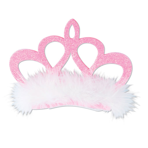 Pink Crown Hair Clip – (1/Card) by Beistle for Princess Hair Clips