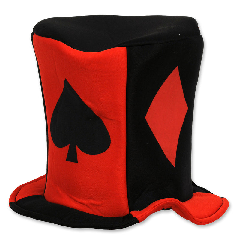Fabric Card "Suit" Hat – (1/Card) by Beistle for Casino Fabric