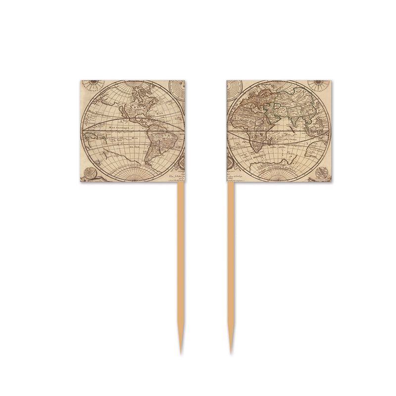 Around The World Picks – 2½" – (50/Pkg) by Beistle for Around The World Food Picks