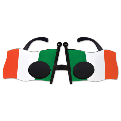Irish Flag Fanci-Frames – (1/Card) by Beistle for St. Patricks Novelty Glasses