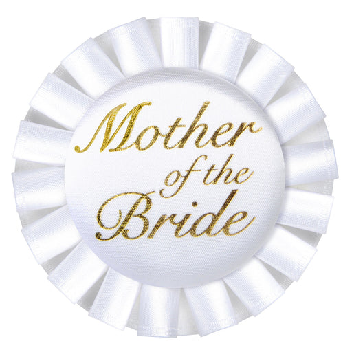 Mother Of The Bride Satin Button – 3½" – (1/Card) by Beistle for Wedding Buttons