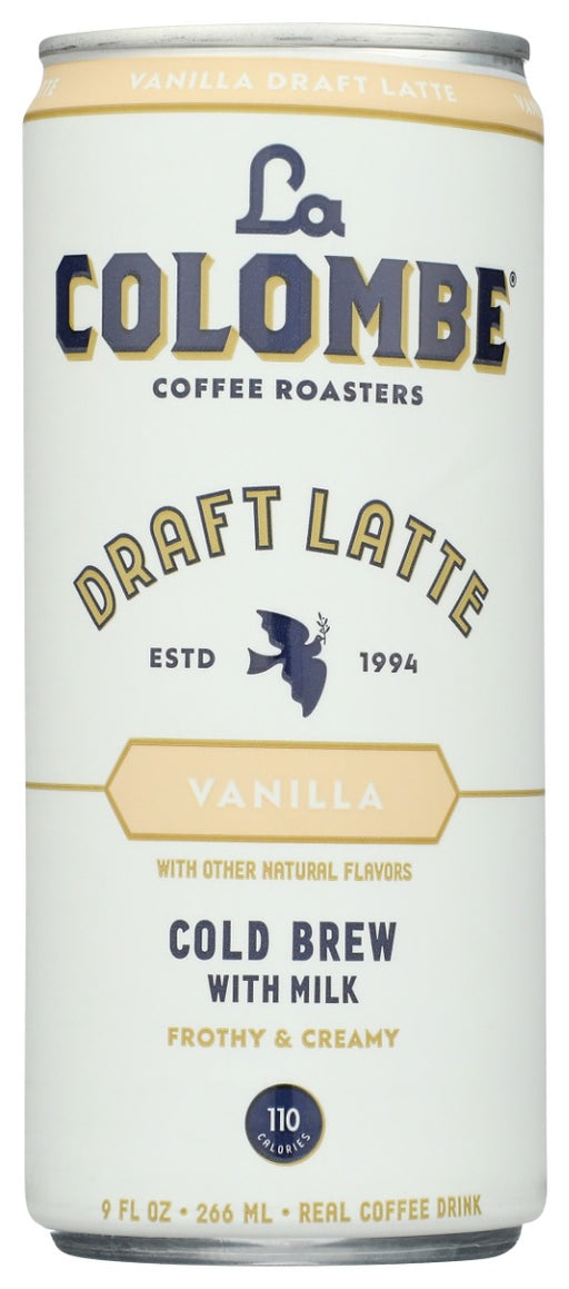 LA COLOMBE: Latte Draft Vanilla, 9 fo