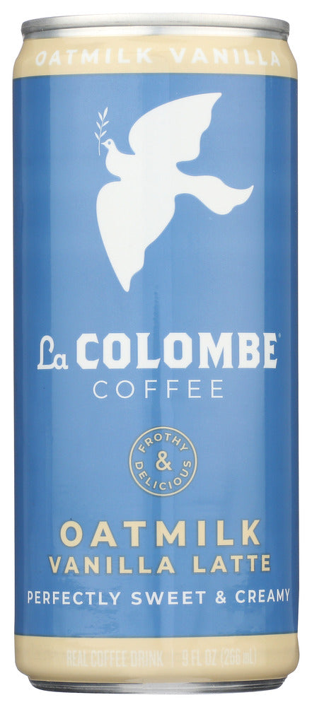 LA COLOMBE: Vanilla Oatmilk Draft Latte Coffee, 9 fo