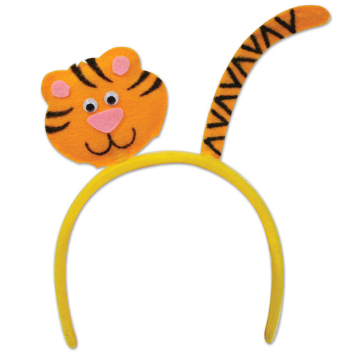 Tiger Headband – (1/Card) by Beistle for Jungle Boppers and Headbands