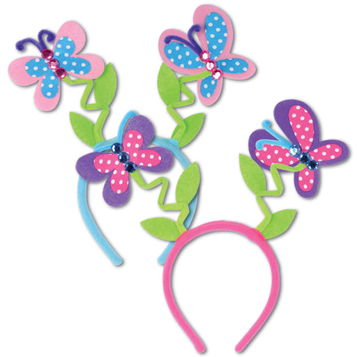 Butterfly Boppers – (1/Card) by Beistle for Spring/Summer Boppers and Headbands
