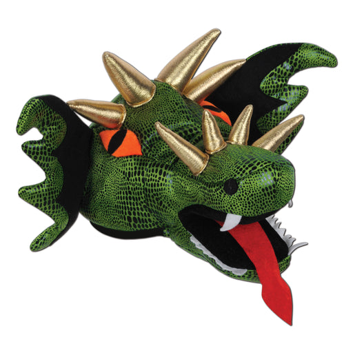 Plush Dragon Hat – (1/Card) by Beistle for Medieval Plush