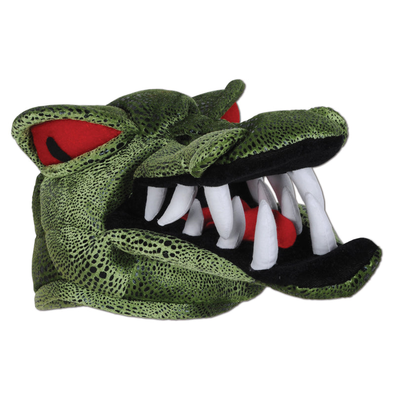 Plush Crocodile Hat – (1/Card)