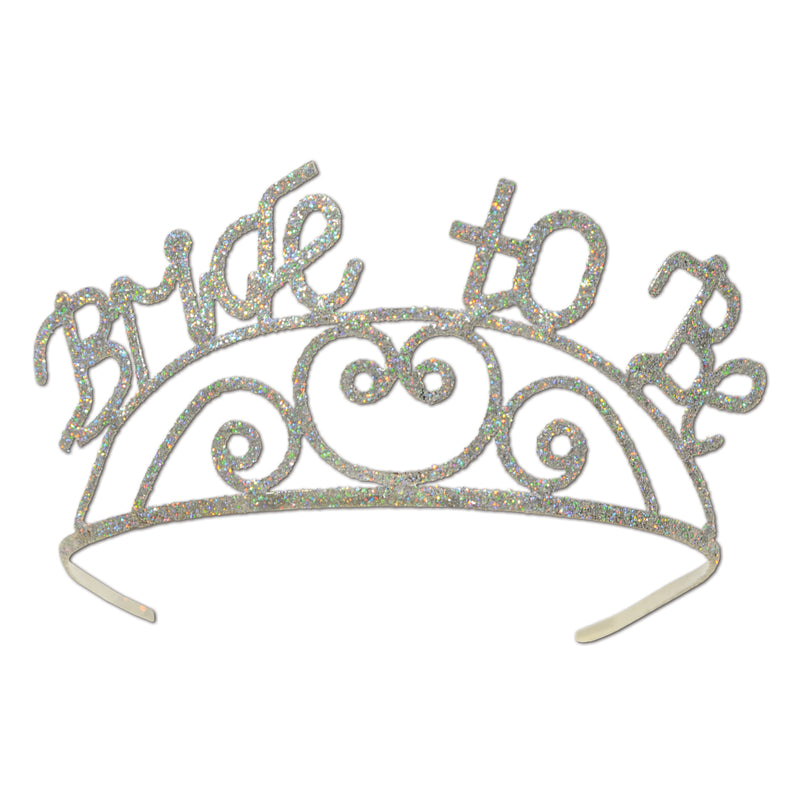 Glittered Metal Bride To Be Tiara – (1/Pkg)