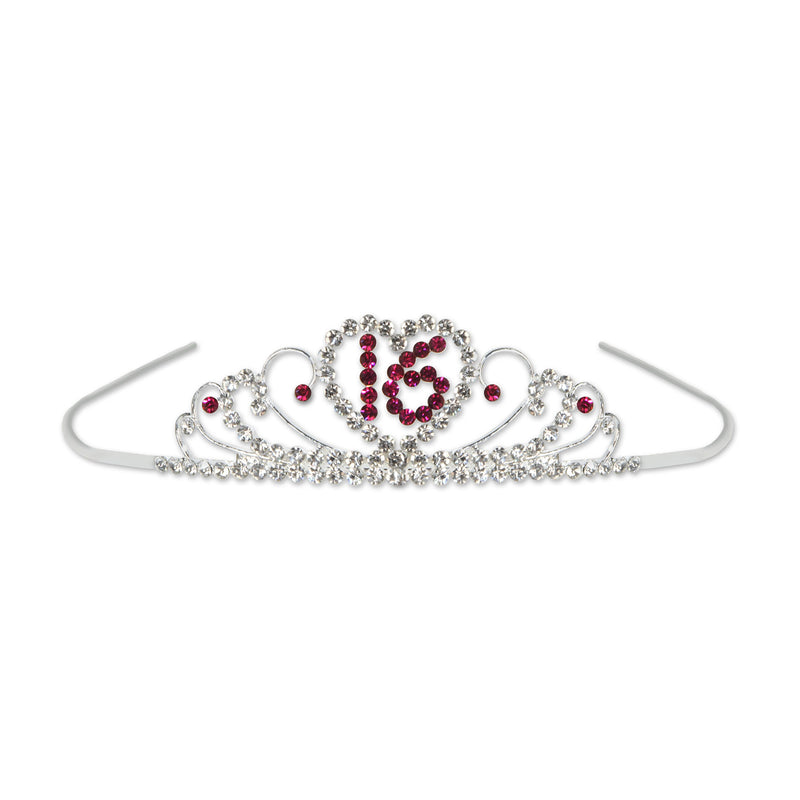 Sweet 16 Royal Rhinestone Tiara – (1/Box)