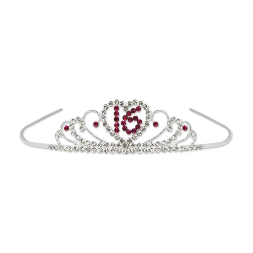 Sweet 16 Royal Rhinestone Tiara – (1/Box) by Beistle for Sweet 16 Rhinestone
