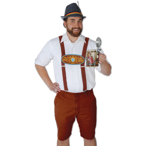 Bavarian Suspenders – (1/Pkg) by Beistle for Oktoberfest Suspenders