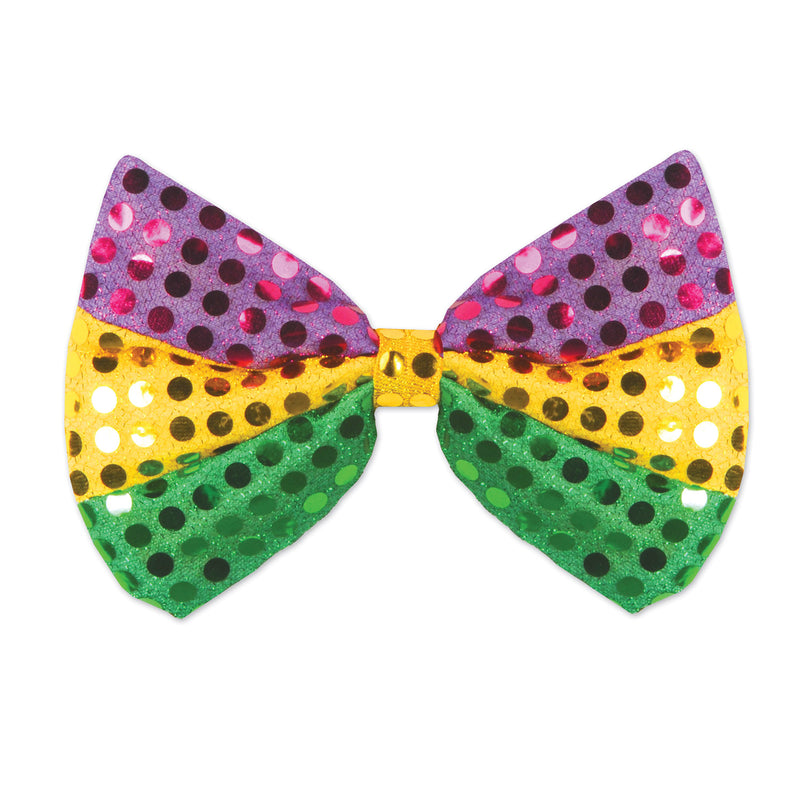 Glitz 'N Gleam Bow Tie – 3" x 6½" – (1/Pkg) by Beistle for Mardi Gras Ties