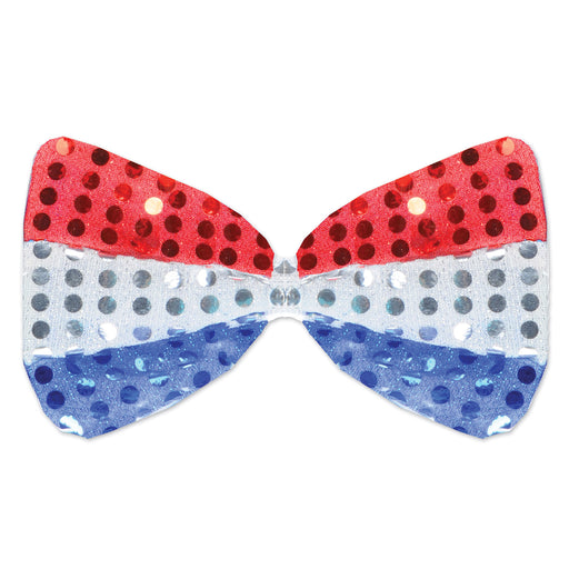 Glitz 'N Gleam Bow Tie – 3" x 6½" – (1/Pkg) by Beistle for Patriotic Ties