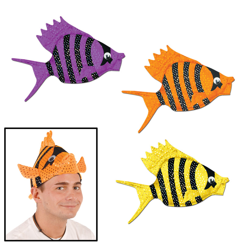Plush Luau Fish Hats – (1/Card)