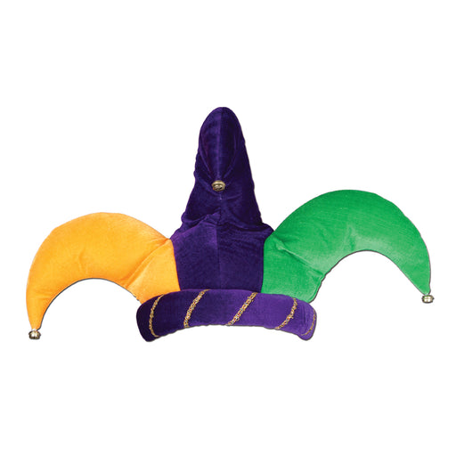 Plush Jester Hat – (1/Card) by Beistle for Mardi Gras Plush