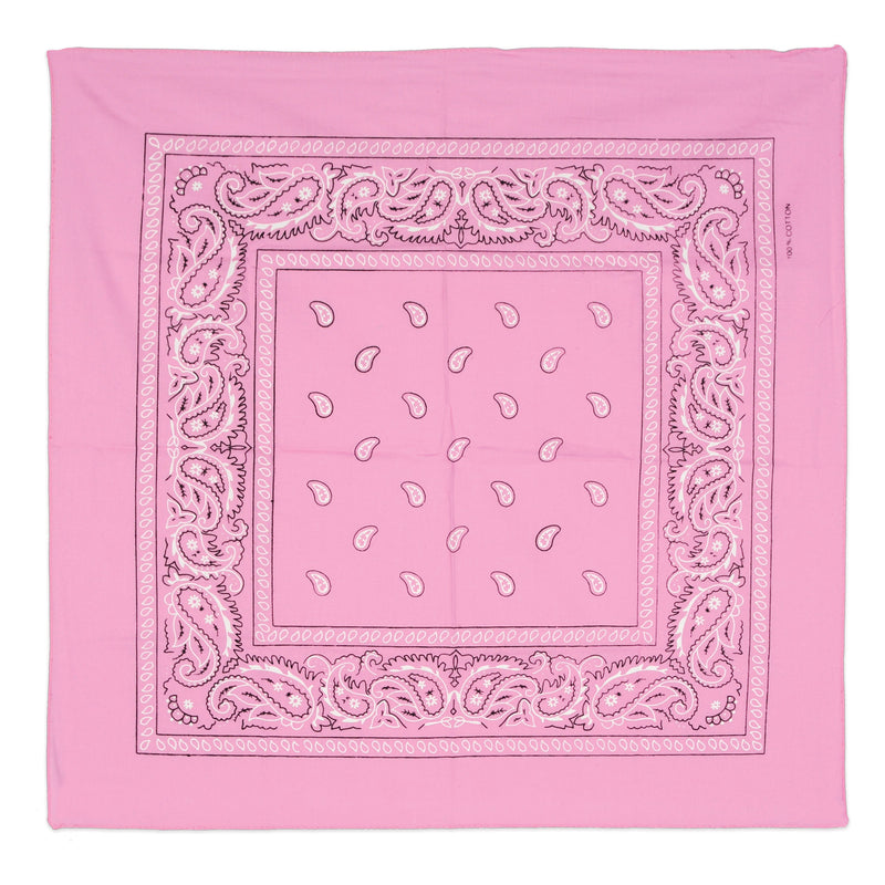 Pink Bandana – 22" x 22" – (1/Pkg)