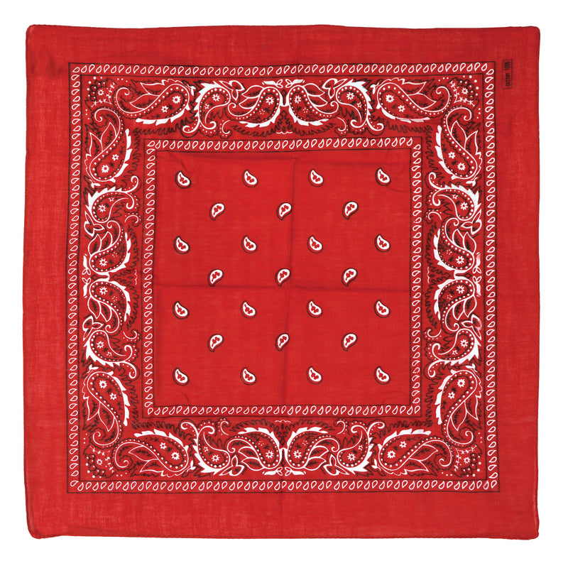 Red Bandana – 22" x 22"