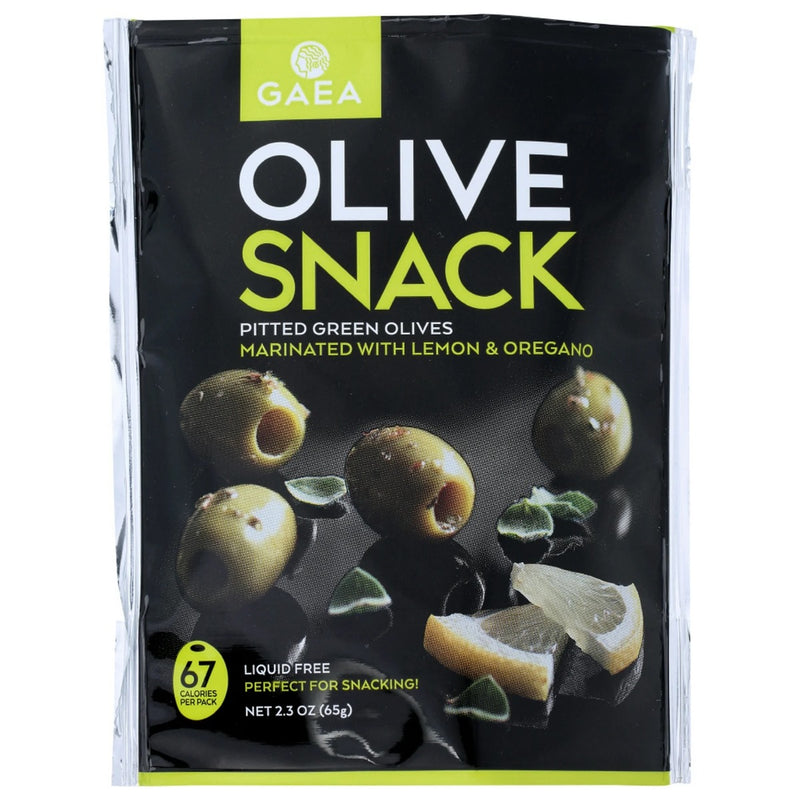 GAEA NORTH AMERICA: Green Olives Marinated With Lemon and Oregano, 2.3 oz
