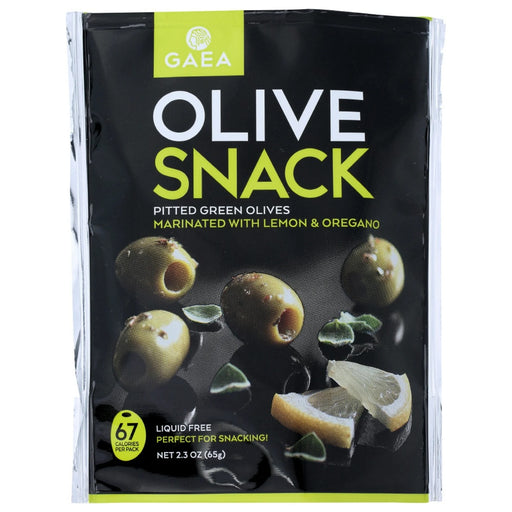 GAEA NORTH AMERICA: Green Olives Marinated With Lemon and Oregano, 2.3 oz