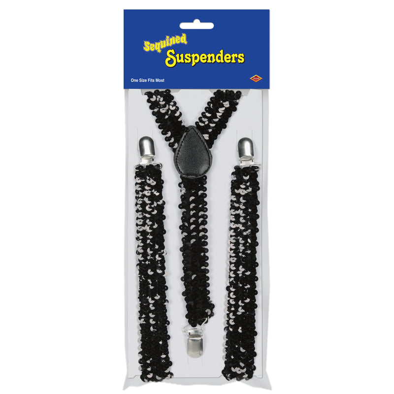 Sequined Suspenders – (1/Pkg) by Beistle for 20's Suspenders