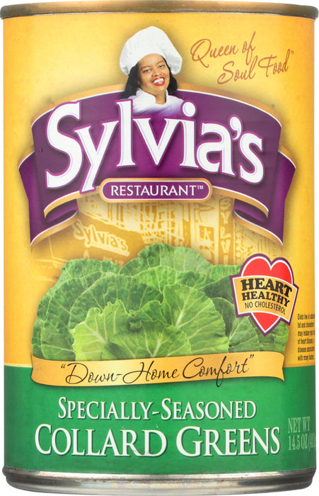 SYLVIAS: Specially Seasoned Collard Greens, 14.5 oz