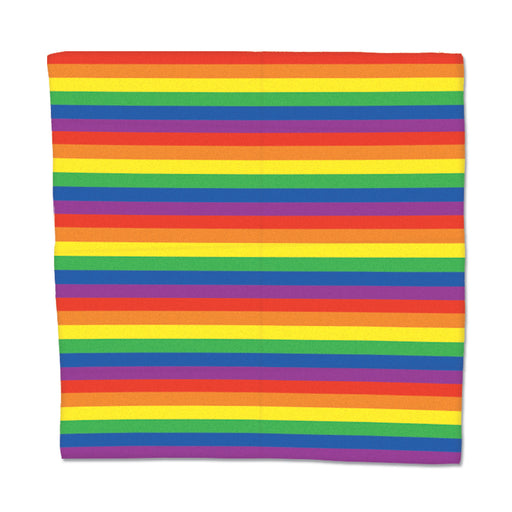 Rainbow Bandana – 22" x 22" – (1/Pkg) by Beistle for Rainbow Bandanas