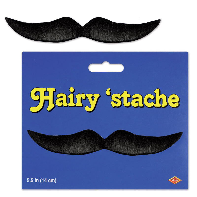 Hairy 'stache – 5½" – (1/Pkg)