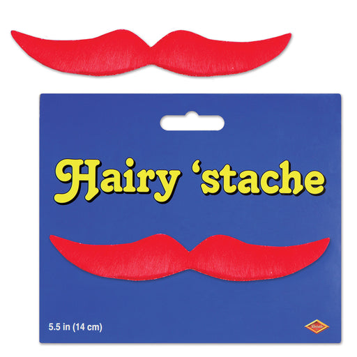 Hairy 'stache – 5½" – (1/Pkg) by Beistle for General Occasion Accessories