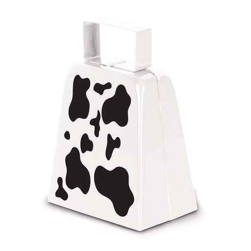 Cow Print Cowbell – 4" by Beistle for Farm Cow Bells