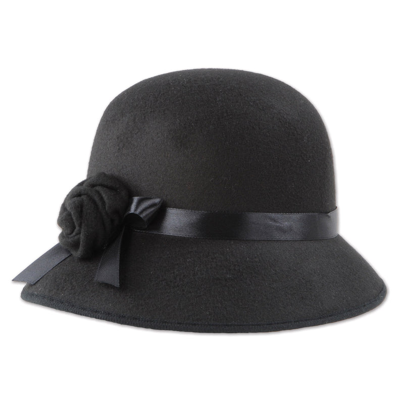 Felt Cloche Hat – (1/Poly Bag)