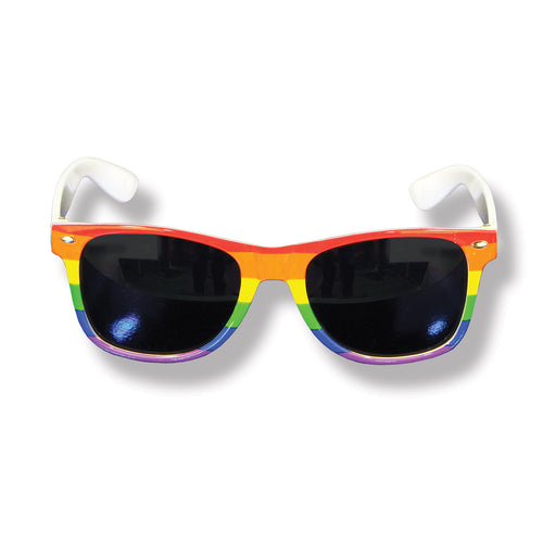 Rainbow Glasses – (1/Card) by Beistle for Rainbow Novelty Glasses