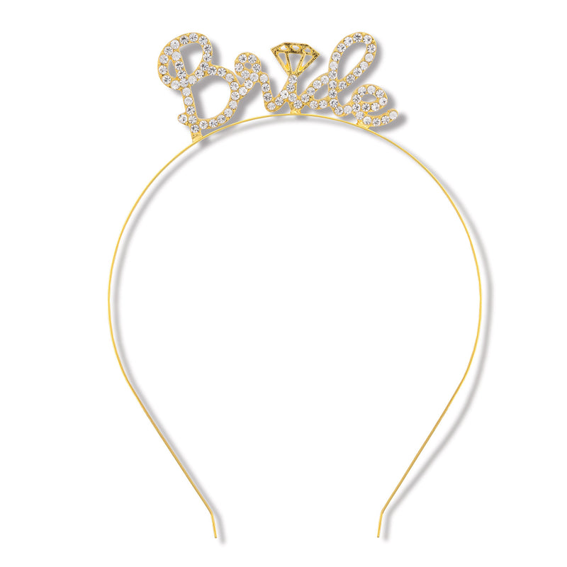 Rhinestone Bride Headband – (1/Pkg)