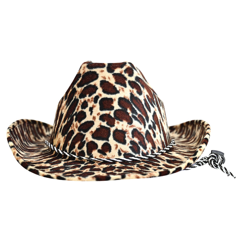 Leopard Print Cowboy Hat by Beistle for Western Fabric