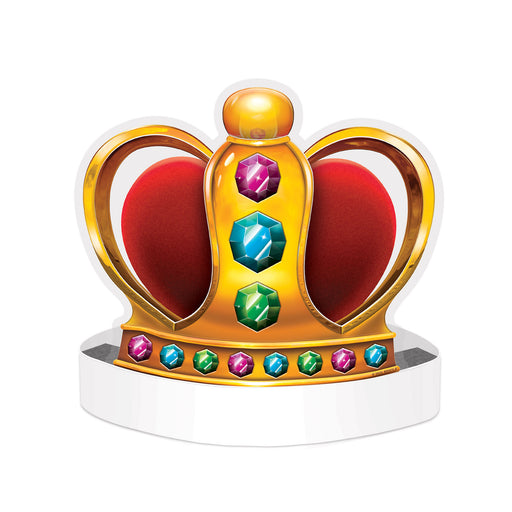 King/Queen Crown Headband by Beistle for Mardi Gras Boppers and Headbands
