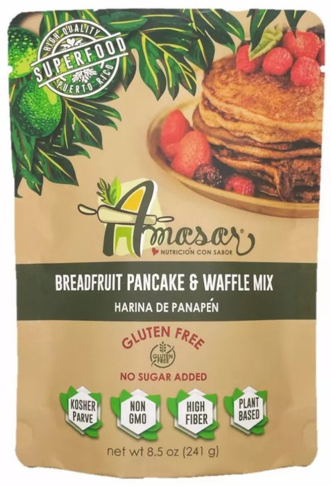 AMASAR: Breadfruit Pancake and Waffle Mix, 8.5 oz