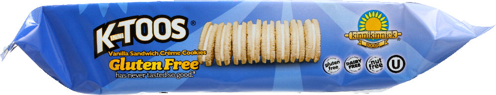 KINNIKINNICK: Gluten Free KinniToos Vanilla Sandwich Creme Cookies, 8 oz
