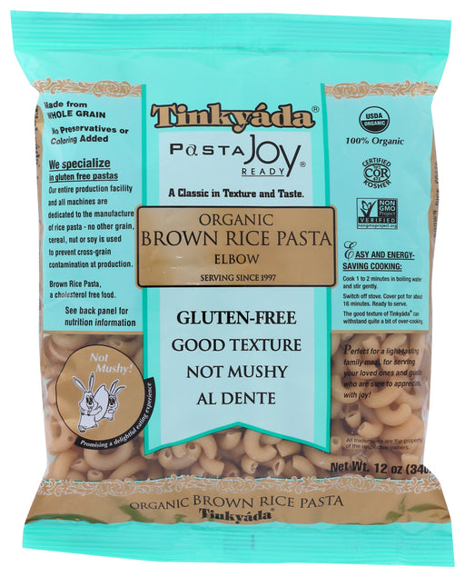Tinkyada Organic Brown Rice Pasta Elbow, 12 Oz