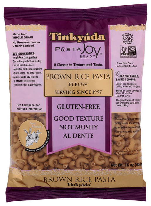 TINKYADA: Brown Rice Pasta Elbow, 16 oz