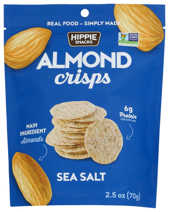 HIPPIE SNACKS: Almond Crisps Sea Salt, 2.5 oz