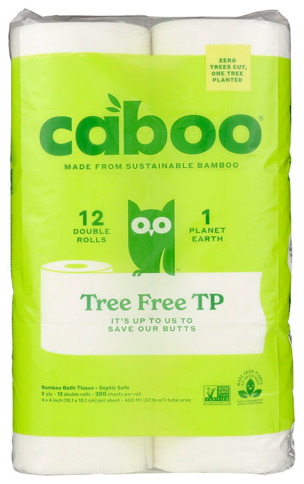 CABOO: 2-Ply Bathroom Tissue 300 Sheets, 12 Rolls