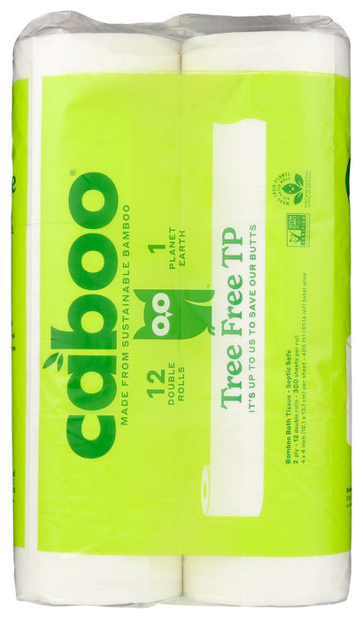 CABOO: 2-Ply Bathroom Tissue 300 Sheets, 12 Rolls