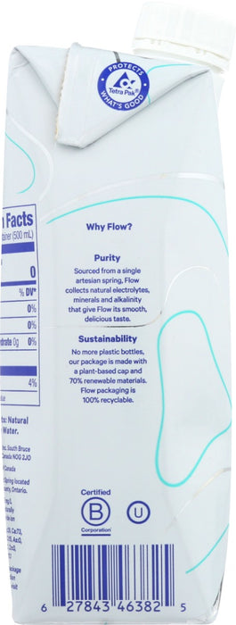 FLOW: Original Alkaline Spring Water, 16.9 oz