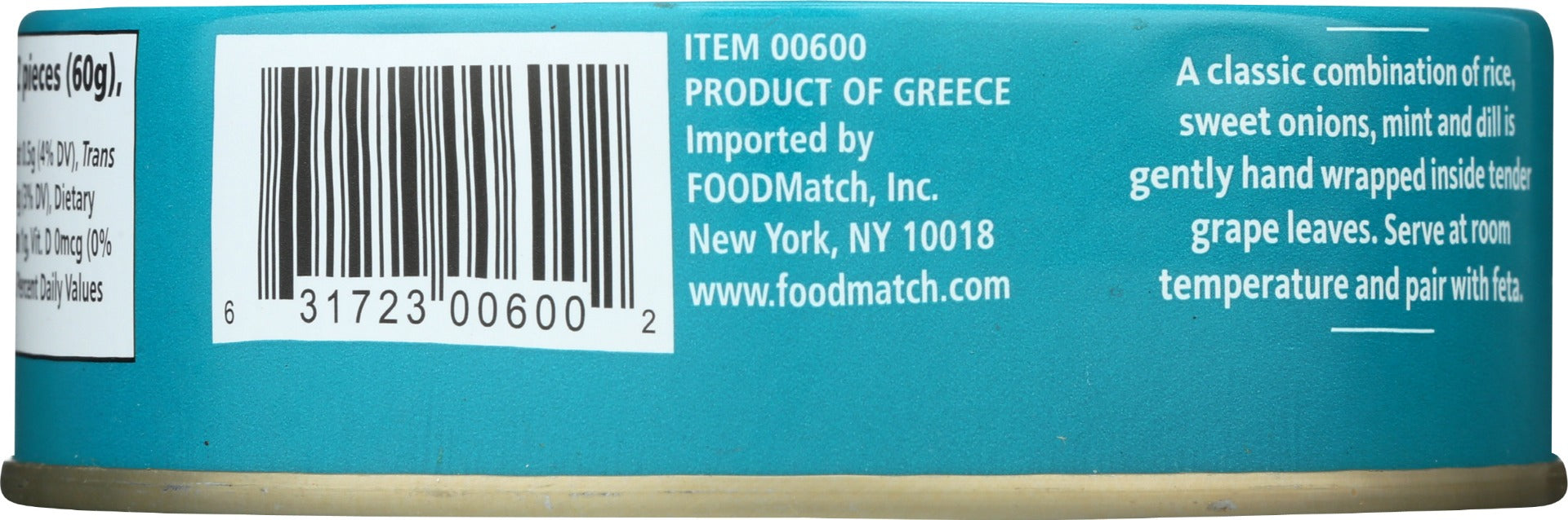 DIVINA: Dolmas Stuffed Grape Leaves, 7 oz