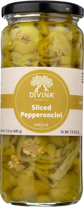 DIVINA: Pepperoncini Sliced, 7.75 oz