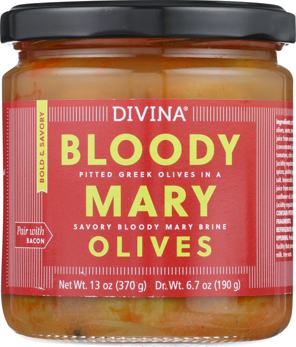 DIVINA: Bloody Mary Olives, 6.7 oz