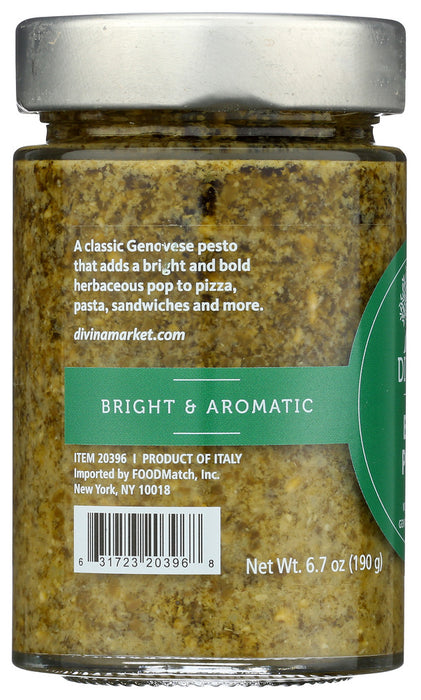 DIVINA: Basil Pesto, 6.7 oz